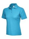 UC106 Ladies Polo Shirt Sky colour image